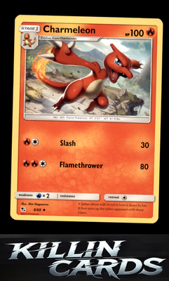 Charmeleon 8/68 Pokemon Uncommon Hidden Fates Card NM