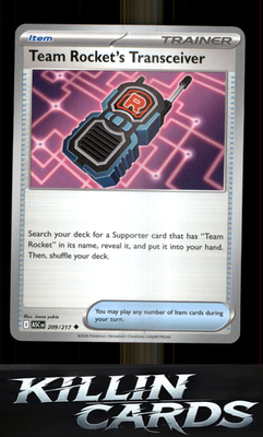 Team Rocket's Transceiver - 209/217 209/217 Pokemon Uncommon ME: Ascended Heroes