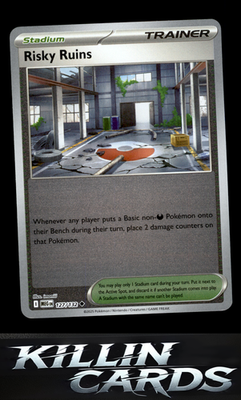 Reverse Holofoil Risky Ruins 127/132 Pokemon Uncommon ME01: Mega Evolution Card