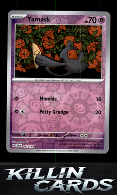 Reverse Holofoil Yamask 082/191 Pokemon Common SV08: Surging Sparks Card NM