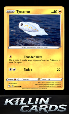 Tynamo 095/264 Pokemon Common SWSH08: Fusion Strike Card NM