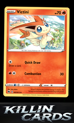 Victini - 007/073 (#4 Cinderace Stamped) 007/073 Pokemon Promo Battle Academy 20