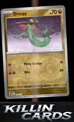 Reverse Holofoil Dreepy 071/131 Pokemon Common SV: Prismatic Evolutions Card NM
