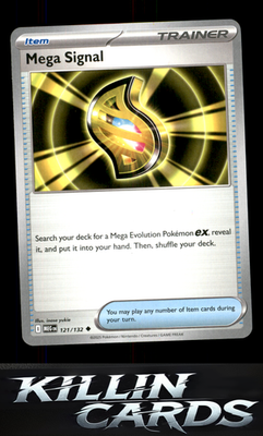 Mega Signal - 121/132 121/132 Pokemon Uncommon ME01: Mega Evolution Card NM