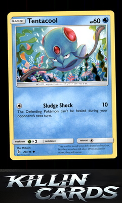 Tentacool 23/145 Pokemon Common SM - Guardians Rising Card NM