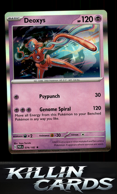 Deoxys 074/182 Pokemon Rare SV04: Paradox Rift Card NM