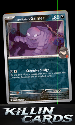 Reverse Holofoil Team Rocket's Grimer 123/182 Common SV10: Destined Rivals NM