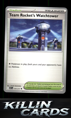 Team Rocket's Watchtower 210/217 Pokemon Uncommon ME: Ascended Heroes Card NM