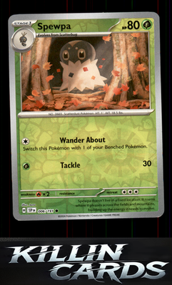 Reverse Holofoil Spewpa 006/191 Pokemon Common SV08: Surging Sparks Card NM