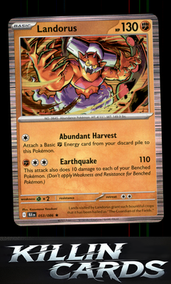 Landorus 053/086 Pokemon Rare SV: Black Bolt Card NM