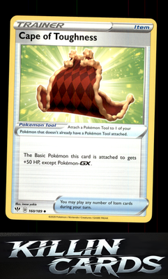 Cape of Toughness 160/189 Pokemon Uncommon SWSH03: Darkness Ablaze Card LP