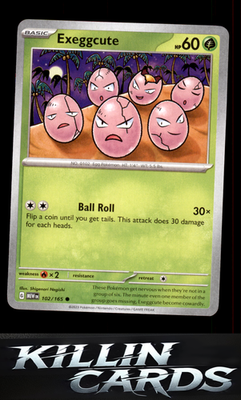 Exeggcute 102/165 Pokemon Common SV: Scarlet & Violet 151 Card NM