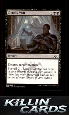 Deadly Visit 68 Magic C Guilds of Ravnica Card NM