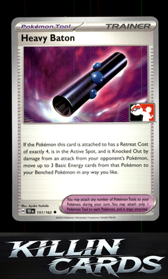 Heavy Baton 151/162 Pokemon Uncommon SV05: Temporal Forces Card NM