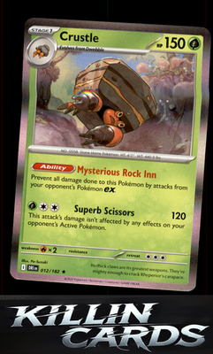 Crustle - 012/182 012/182 Pokemon Rare SV10: Destined Rivals Card NM