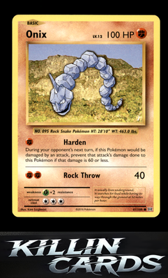 Onix 61/108 Pokemon Common XY - Evolutions Card LP