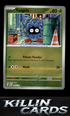 Reverse Holofoil Tangela 006/132 Pokemon Common ME01: Mega Evolution Card NM