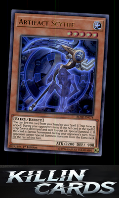 1st Edition Artifact Scythe BLHR-EN078 YuGiOh Ultra Rare Battles of Legend: Hero