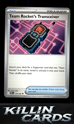 Team Rocket's Transceiver 178/182 Pokemon Uncommon SV10: Destined Rivals Card NM