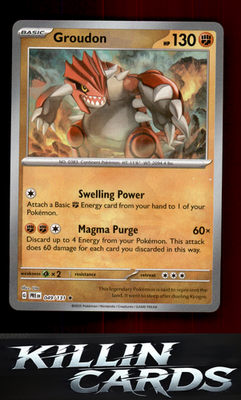 Groudon (Poke Ball Pattern) 049/131 Pokemon Rare SV: Prismatic Evolutions Card N