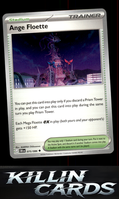 Ange Floette 075/086 Pokemon Uncommon ME04: Chaos Rising Card NM