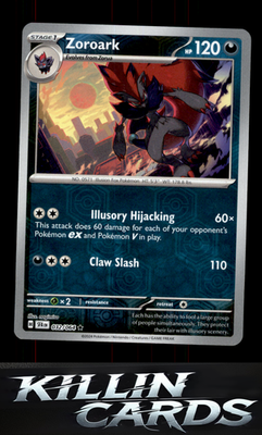 Reverse Holofoil Zoroark 032/064 Pokemon Rare SV: Shrouded Fable Card NM
