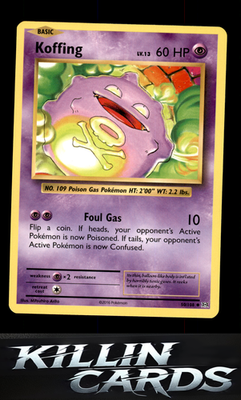 Koffing 50/108 Pokemon Uncommon XY - Evolutions Card LP