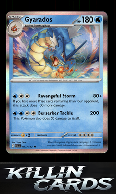 Gyarados 043/193 Pokemon Rare SV02: Paldea Evolved Card NM