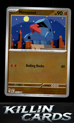 Reverse Holofoil Nosepass 037/088 Pokemon Common ME03: Perfect Order Card NM