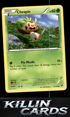 Chespin 12/146 Pokemon Common XY Base Set Card LP