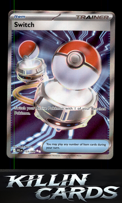 Switch 123/094 Pokemon Ultra Rare ME02: Phantasmal Flames Card NM
