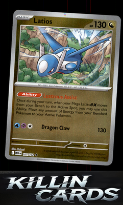 Reverse Holofoil Latios 101/132 Pokemon Uncommon ME01: Mega Evolution Card NM