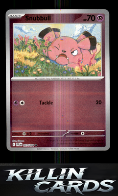 Reverse Holofoil Snubbull 037/094 Pokemon Common ME02: Phantasmal Flames Card NM