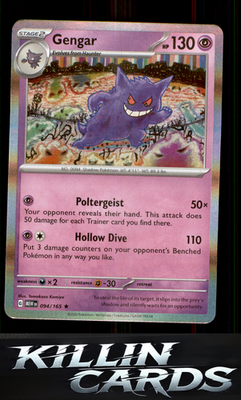 Gengar 094/165 Pokemon Rare SV: Scarlet & Violet 151 Card NM