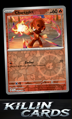 Reverse Holofoil Charcadet - 039/198 039/198 Pokemon Common SV01: Scarlet & Viol