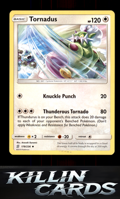 Tornadus 178/236 Pokemon Uncommon SM - Unified Minds Card LP