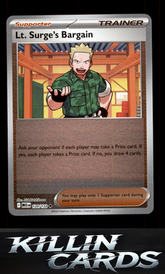 Reverse Holofoil Lt. Surge's Bargain - 120/132 120/132 Pokemon Uncommon ME01: Me