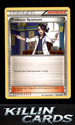 Professor Sycamore 122/146 Pokemon Uncommon XY Base Set Card LP