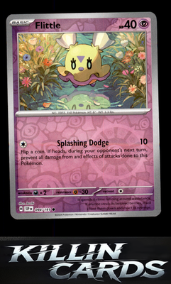 Reverse Holofoil Flittle 094/191 Pokemon Common SV08: Surging Sparks Card NM