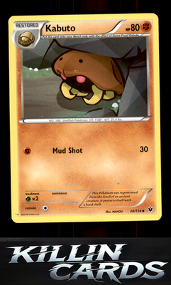 Kabuto 38/124 Pokemon Uncommon XY - Fates Collide Card LP