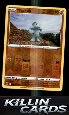 Reverse Holofoil Machop 086/196 Pokemon Common SWSH11: Lost Origin Card NM