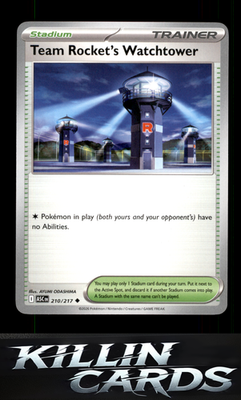 Team Rocket's Watchtower 210/217 Pokemon Uncommon ME: Ascended Heroes Card NM
