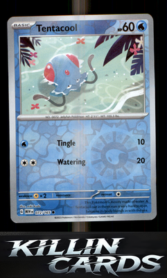 Reverse Holofoil Tentacool 072/165 Pokemon Common SV: Scarlet & Violet 151 Card