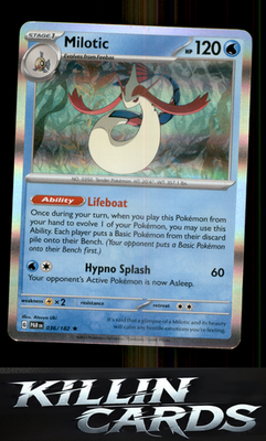Milotic 036/182 Pokemon Rare SV04: Paradox Rift Card NM