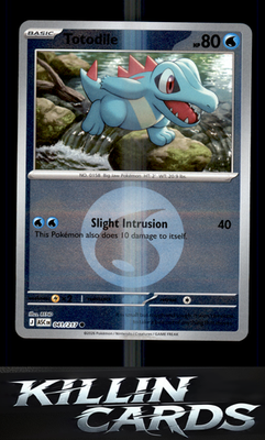 Reverse Holofoil Totodile (Energy Symbol Pattern) 041/217 Pokemon Common ME: Asc