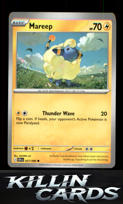 Mareep 027/086 Pokemon Common ME04: Chaos Rising Card NM