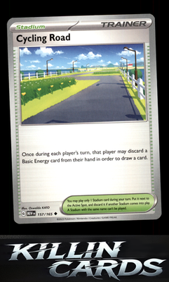 Cycling Road 157/165 Pokemon Uncommon SV: Scarlet & Violet 151 Card NM