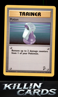Potion 122/130 Pokemon Common Base Set 2 Card LP
