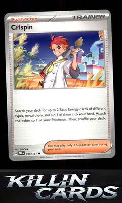 Crispin - 105/131 105/131 Pokemon Uncommon SV: Prismatic Evolutions Card NM
