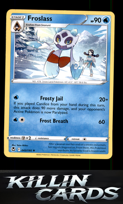 Froslass 043/195 Pokemon Rare SWSH12: Silver Tempest Card NM